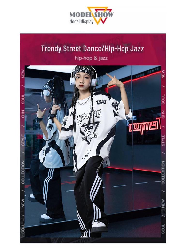 Hip Hop Kids' Fashion: Trendy Boys & Girls Dance T-Shirt for Spring/Summer