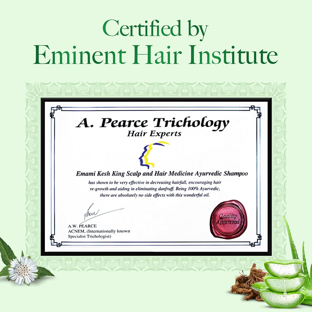 Kesh King Anti Hairfall Shampoo with Aloe and 21 Herbs, 340ml