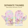 Waterproof Kids Mittens Fleece Lined Ski Mittens Thick Thermal Toddler Mittens