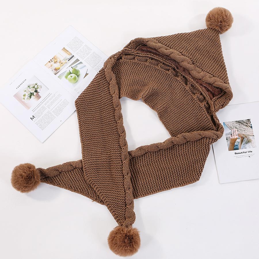 Зимние комплекты из шарфа и шапки, теплая шапка, модная вязаная шапка, женская зимняя накидка, толстый комплект из шапки и шарфа, украшение для бала