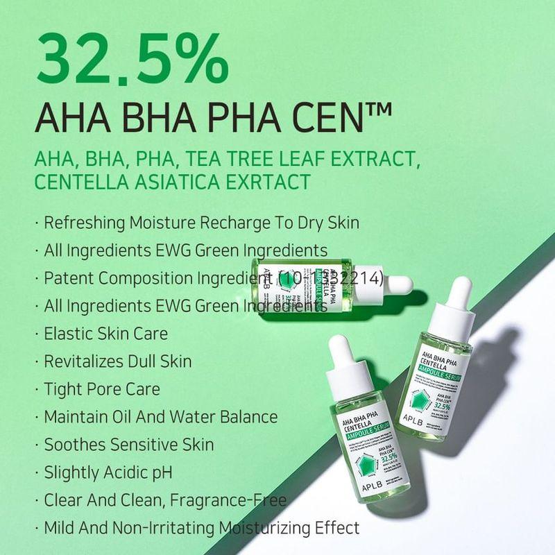 APLB Сыворотка-ампула с AHA, BHA, PHA и Центеллой