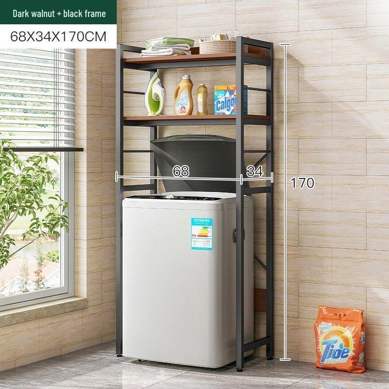 Многоярусная напольная регулируемая стойка для хранения с держателем для мусорного ведра для использования на кухне