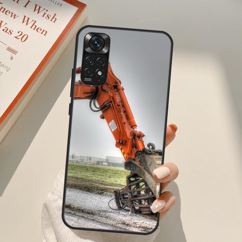 Чехол-экскаватор для Xiaomi Redmi Note 11 10 Pro 8 9 9S 10S 11S 9A 9C 10A 10C K40 K50 игровой чехол