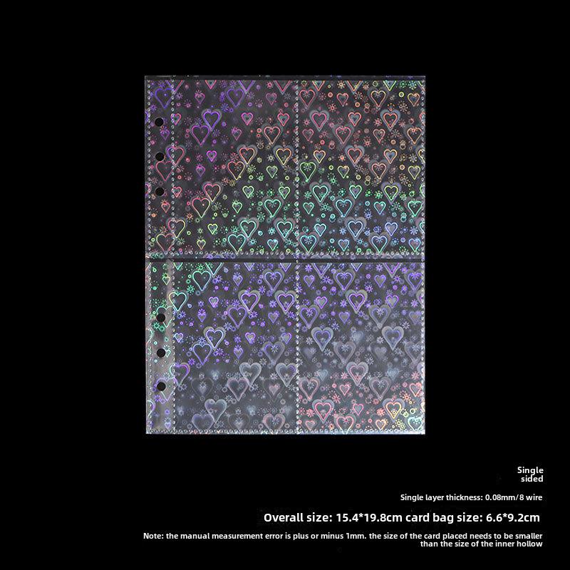 Нескользящая визитница формата А5 с 4-мя прозрачными внутренними карманами для хранения 3-дюймовых фотографий Polaroid