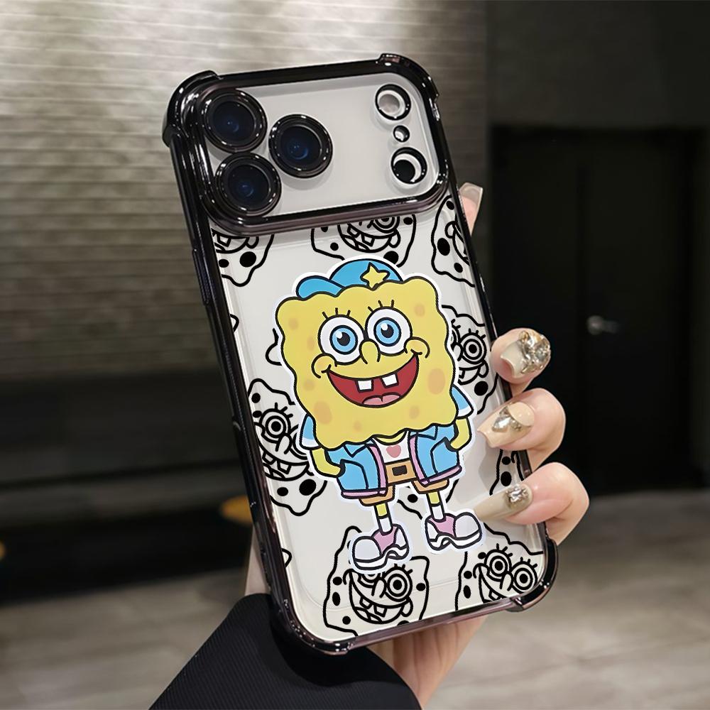 Милый Чехол для Телефона Губка Боб Квадратные Штаны для Xiaomi Redmi Note 15 14 13 12 14C 13C 12C 10C Pro Plus 4G 5G Противоударный Чехол