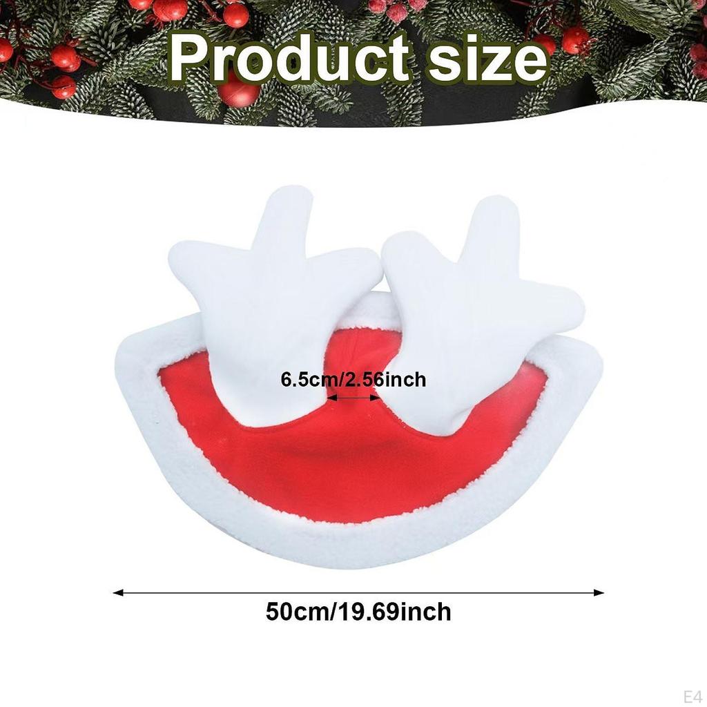 Horse Christmas Hat Party Headpiece Velvet Santa Xmas for Dress Up