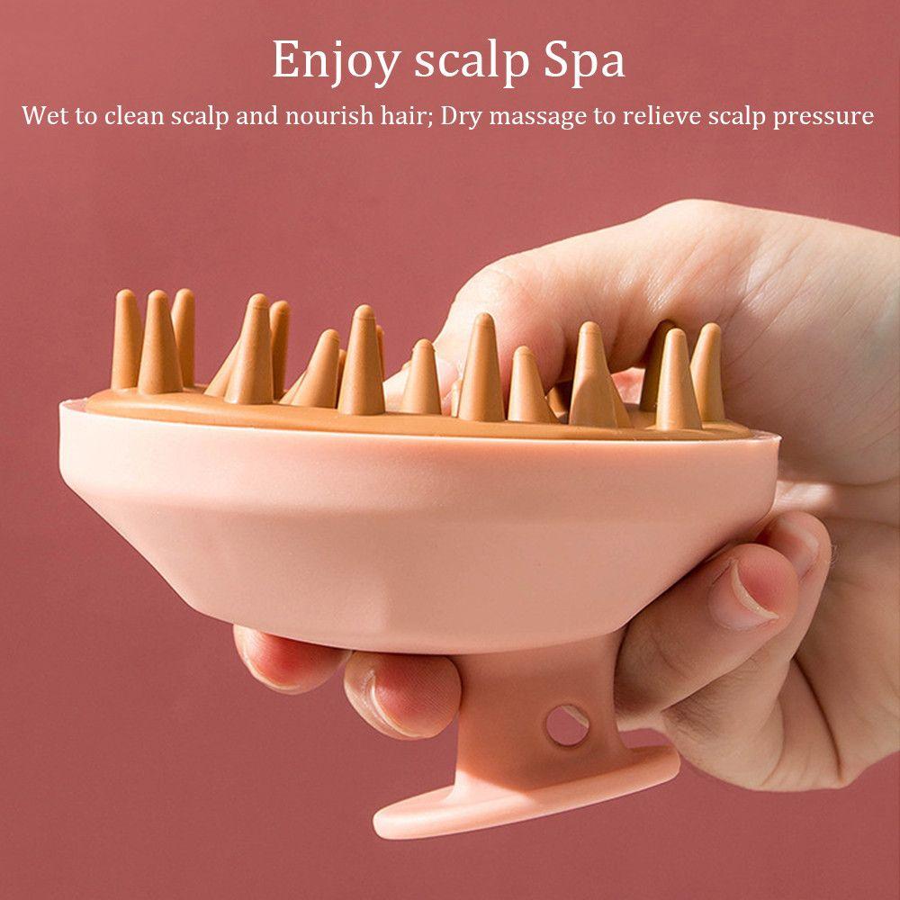 Useful Head Body Shower Massage Care Tool Hair Washing Comb Silicone Shampoo Brush
