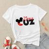 Disney Cartoon Men Tops Family Mickey Mouse Women T Shirt Dad Mom Son Daughter Clothing Fashion Bro Sis Summer Family T-shirts