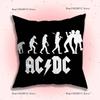 Крутые чехлы на подушки с изображением певца A-ACDC Rock Band, мультяшные, декоративные для дивана, для дома, двусторонняя печать, короткий плюш, милые чехлы на подушки