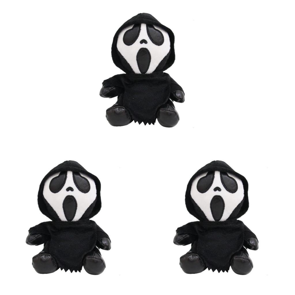 Плюшевая кукла Scream Ghostface для домашнего декора и вечеринок в стиле хоррор 7,87 дюйма