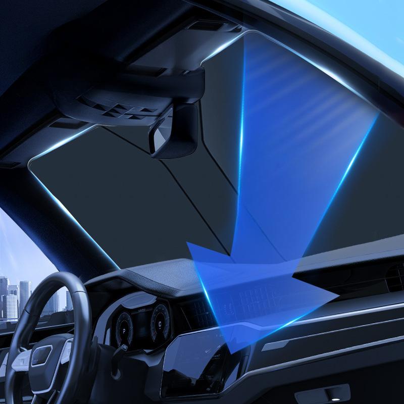 Автомобильные шторы для лета, охлаждающий УФ-светоотражающий автомобильный козырек от солнца на лобовом стекле, защита от солнца на переднем окне