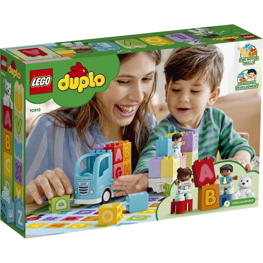 LEGO Duplo First Duplo Alphabet Truck 10915 Toy Block Gift Infant Baby STEM Educational Truck Boys Girls 1 and a Half Years Old and Up