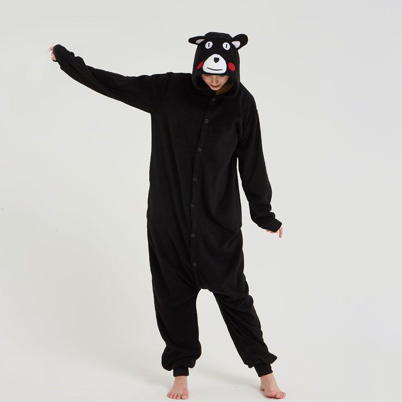 Kigurumi Animal Cosplay Hooded Jumpsuit Pajamas Men Women Long Sleeve Winter Warm Rompe Sleepwear Panda Lion,leopard,elephant,zebra,tiger Cosplay