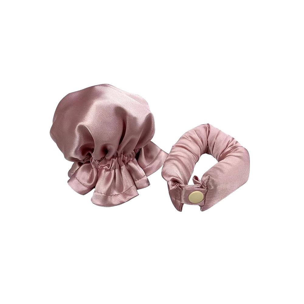 Satin Heatless Hair Curler Pillow Soft Rollers With Hair Caps Soft Heatless Curling Rod Headband For All Hair Types No Heat