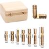 10Pcs Jewelry Box Small Box Hidden Hinges Hardware Supplies Brass Invisible Wooden Case 1 Inch