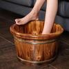Кедровый деревянный бочонок для ножной ванны с массажером