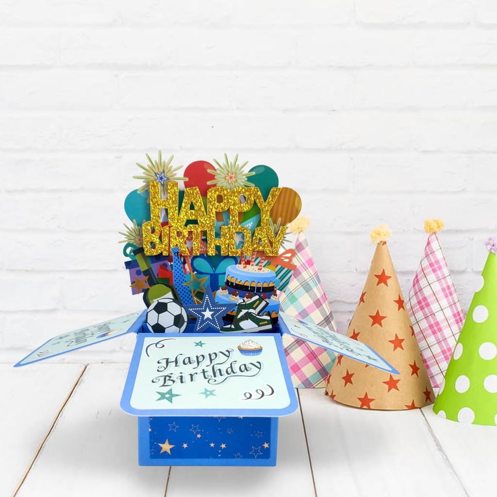 Всплывающая открытка на день рождения 3D-открытка на день рождения с конвертами и бирками для заметок, поздравительные открытки, подарки