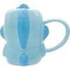 Sanrio 3D 12 x 8 x SAN4830 "Hangyodon" Mug, Die-Cut, 200ml, Blue, Approx. 11cm,