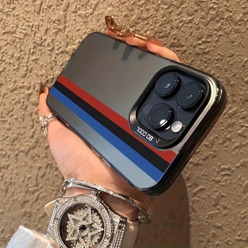 Чехол для телефона с текстурным полосатым дизайном, подходит для iPhone 17 16 15 14 13 12 11 Pro/Max/Plus, противоударный и амортизирующий