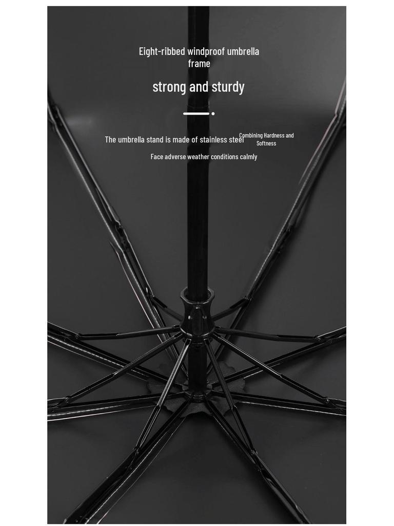 Cartoon Print Dual-Use Folding Sunshade Umbrella - UV Protection and Rainy Day Use