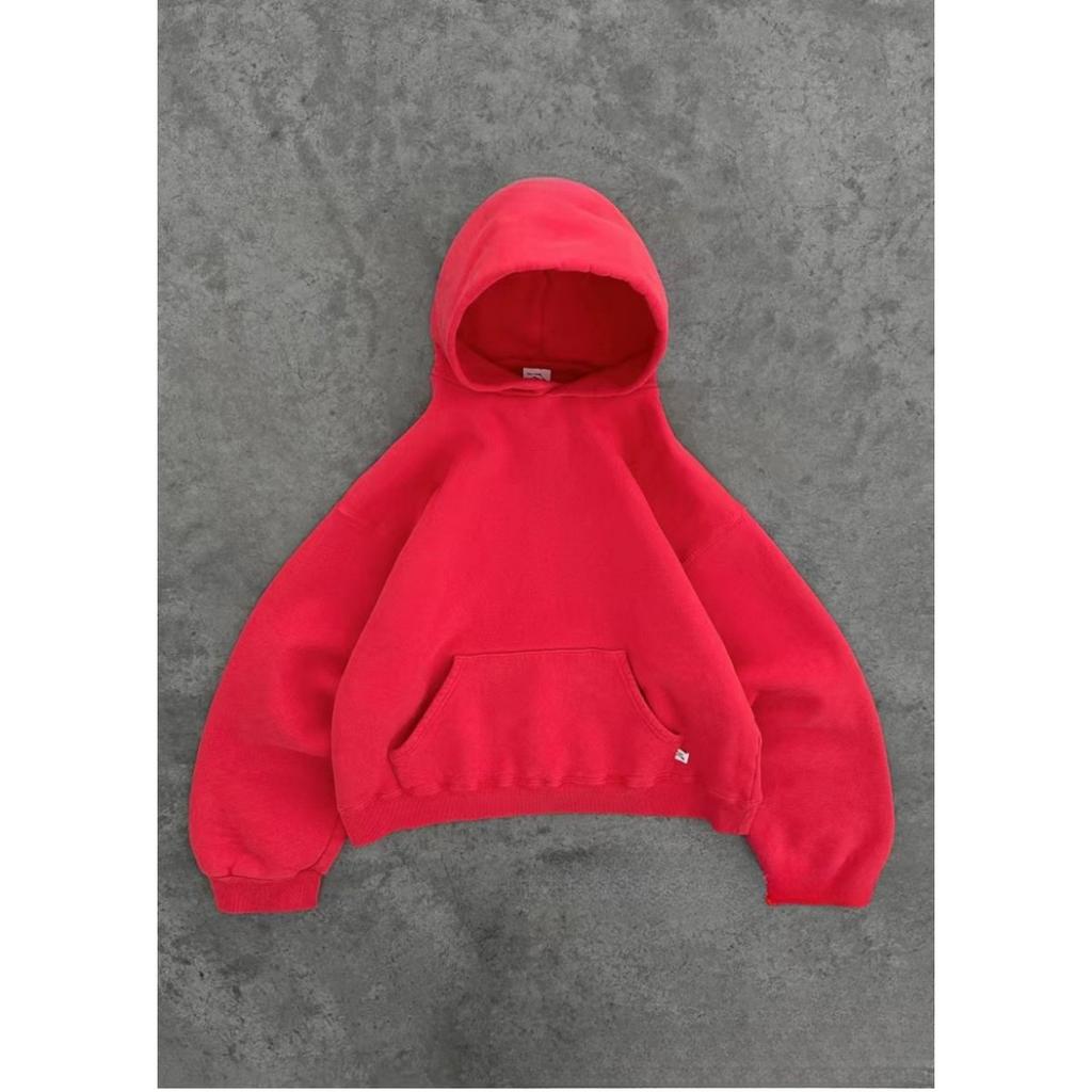 RogueWave European and American Fashion Loose Hooded Solid Color Street Sports Top