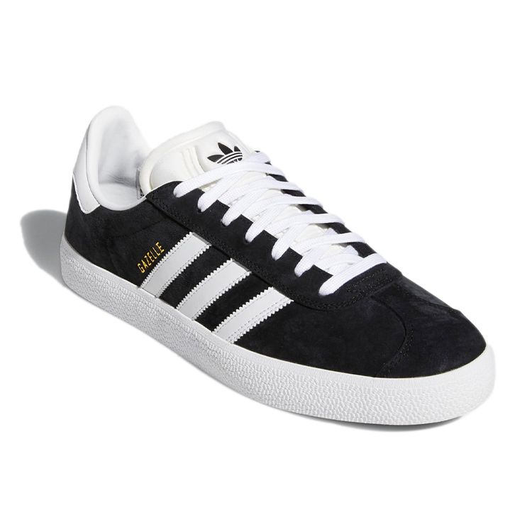 adidas Gazelle ADV Черно-Белые Кроссовки Унисекс Core-Черное Облако-Белое Золото-Металлик FX6563