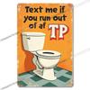 Vintage Metal Bathroom Sign Retro Funny Wall Decor for Home Restroom