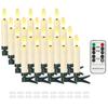 LED Christmas Candles Battery Operated, Remote and Flashing Flames, Battery Operated Home Decoration, Waterproof Taper Candle