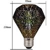 Bulbright 1 шт. Светодиодная винтажная лампа Эдисона, ST21 3 Вт, Лампа с нитью «фейерверк» 3D, цветная, 300 люмен, 2700K (Теплый белый), Декоративный свет
