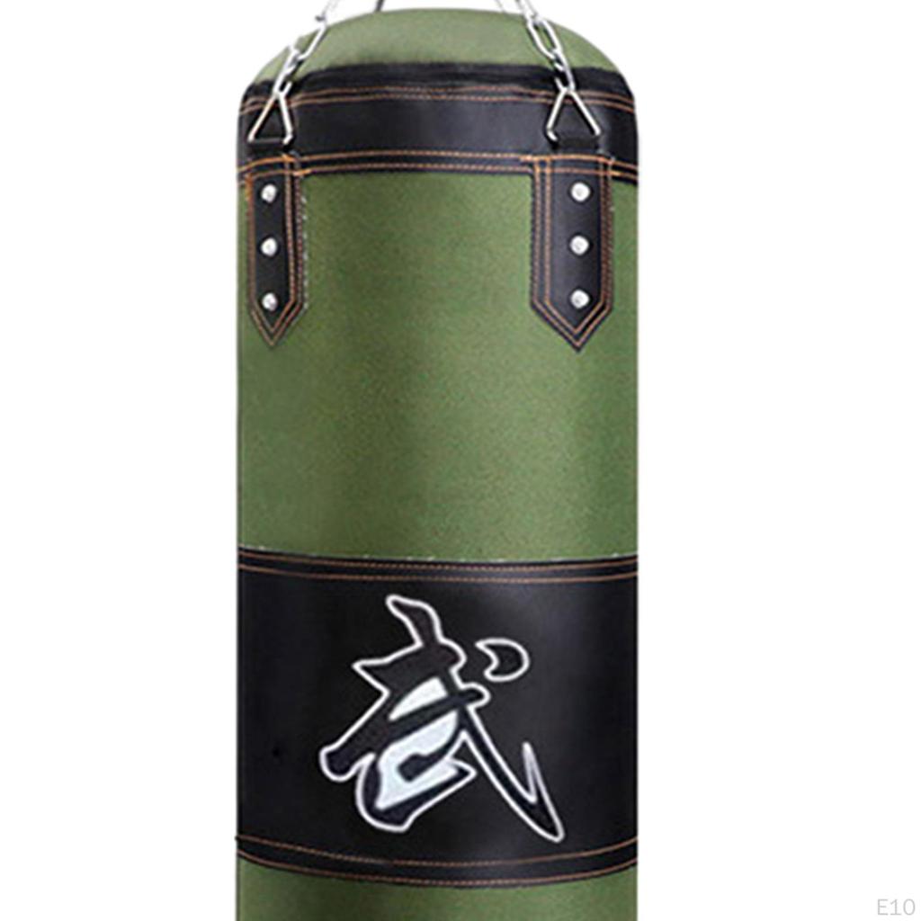 Боксерский мешок с песком и подвесным крючком, незаполненный для фитнеса, для детей, для домашнего спортзала, дзюдо