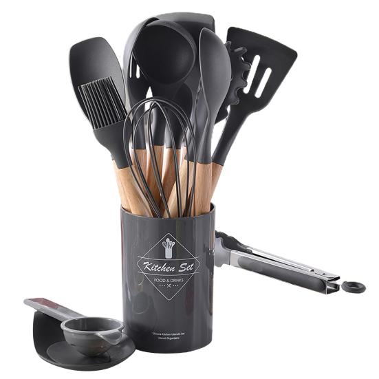 12/14 шт. кухонная утварь, антипригарная термостойкая силиконовая лопатка, ложка, масляная щетка, лопатка, набор для взбивания яиц для дома, секс-одежда для взрослых