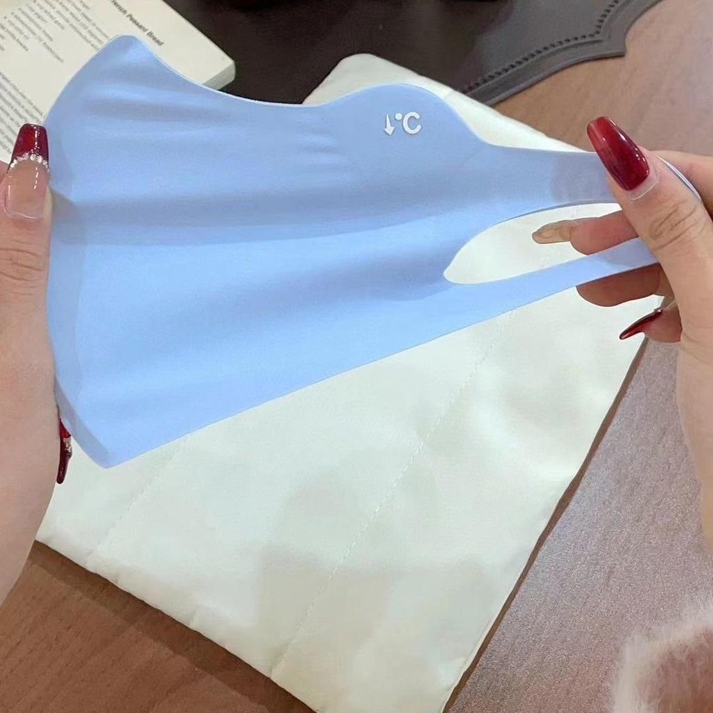 UPF50+ 3D Ice Silk Sun Protection Face Mask with Eye Corner Shield