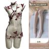 Sex underwear women's sexy perspective nightgown seduction retro hollow butterfly embroidered cheongsam uniform