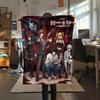 1PC Death Note Patterned Flannel Blanket Suitable For All Seasons For Home Decor Warmth And Comfort Gifts Holiday Present