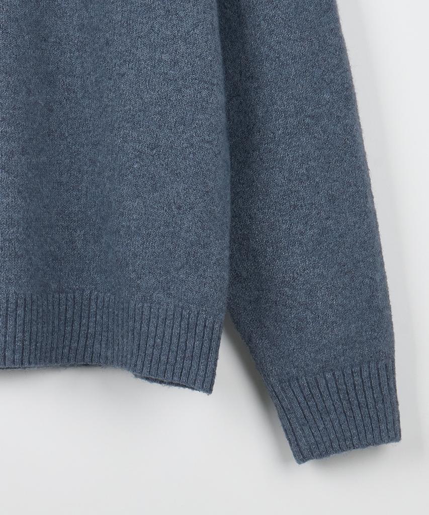 NODU Formal Basic Round Knit [Blue]