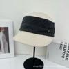 Light luxury Yamamoto style new retro pleated newsboy hat women's autumn versatile equestrian hat showing face small metal label cap