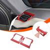 Red Soft Carbon Dashboard Side Vent Decor Cover Trim For LR Defender L663 20-25