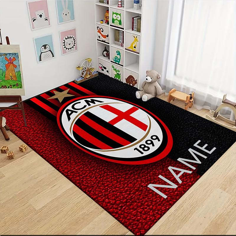 Custom Name Juventus Crest Carpet Rug Customizable Soft Washable Anti-Slip Home Living Room Sofa Mats Personalized Rug. 0909229