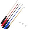 Cat Teaser Wands Three-Section Telescopic Fishing Pole Wand Kitten Funny Catcher Teaser Stick Rod Interactive Stick Teaser Toys