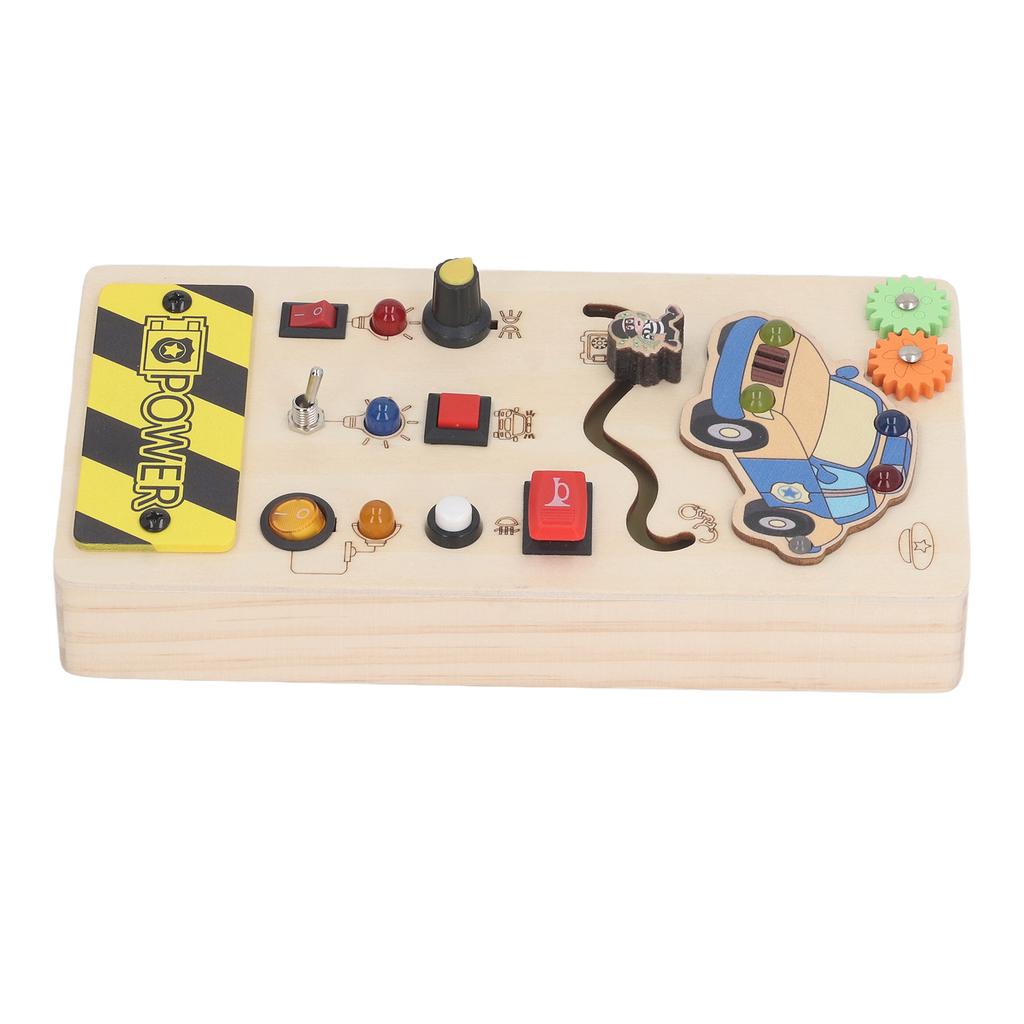 Светильник с выключателем, обучающая доска из липы, координация движений рук и глаз, светодиодный выключатель, сенсорная доска для