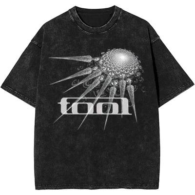 Мужская и женская рок-группа Lateralus Heavy Metal Music Винтажная стираная футболка Merch Хлопковая верхняя одежда большого размера