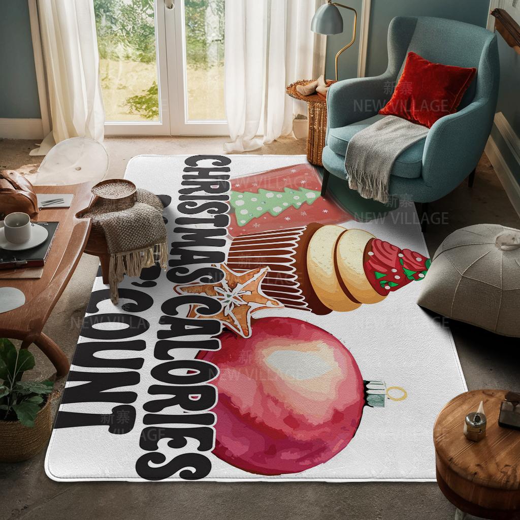 Ковер у входа в дом Домашний коврик у двери Гостиная Ванная Комната Ноги ванная комната Нескользящие коврики с водопоглощением для ванной Счастливого Рождества зима