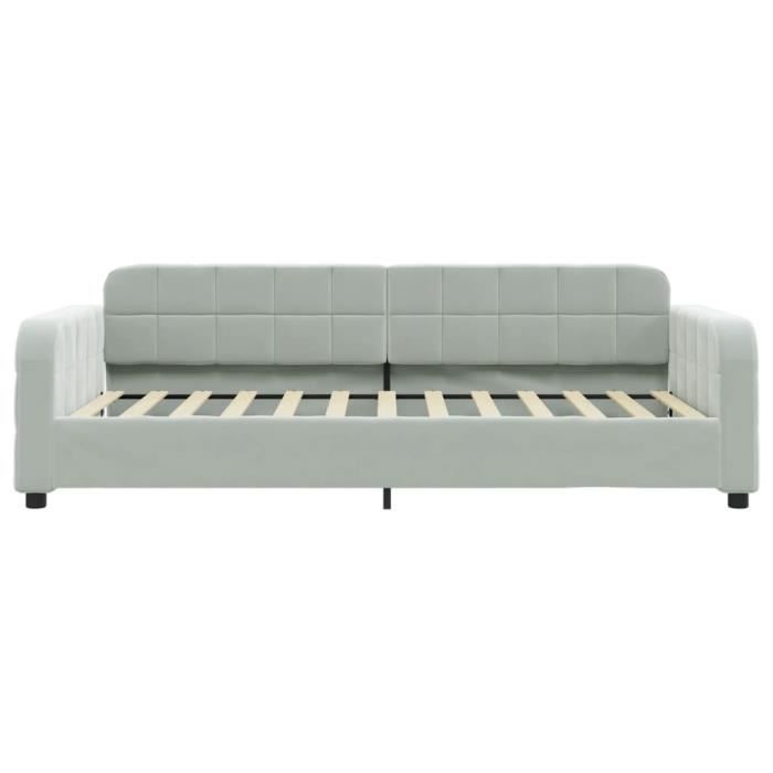 VidaXL Daybed Light Grey 90x200 Cm Velvet 354058