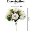 Simulation  Flower  Bouquet Romantic Round Rose Artificial Bouquet Wedding Home Living Room Interior Decoration Photo Props