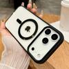 Роскошный прозрачный акриловый бампер для телефона для IPhone 17 Air 16 E 15 14 13 12 Mini 11 Pro Max Plus Магнитная беспроводная зарядка Чехол