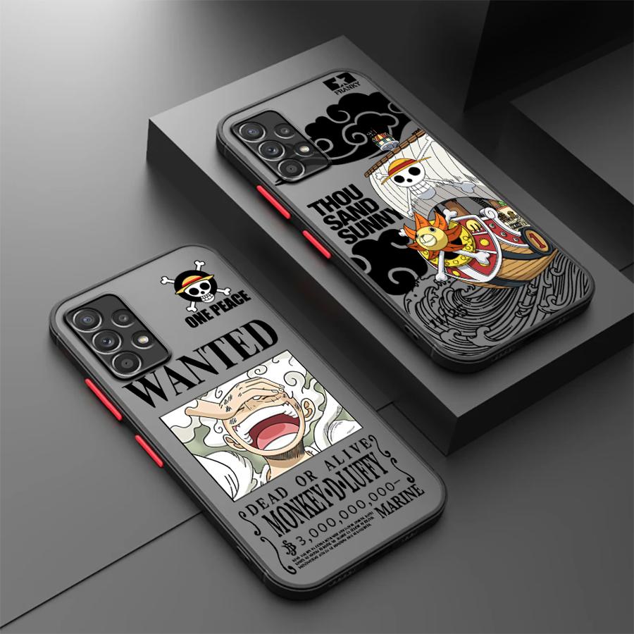 Чехол для телефона Samsung Galaxy A53 A16 A15 A35 A56 A55 A54 A73 A33 A52S A72 A14 A23 A34 A36 A17 A52 Аниме One Pieces Луффи