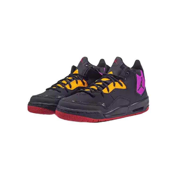 Jordan Courtside 23 Нескользящая Амортизация Устойчивость к истиранию Средняя высота Детская обувь для образа жизни Черный Унисекс AR1002-400