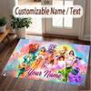 Custom Name Crystal Velvet Rug,Taylor Swift Comfortable Anti Slip Floor Mat For Room Decoration