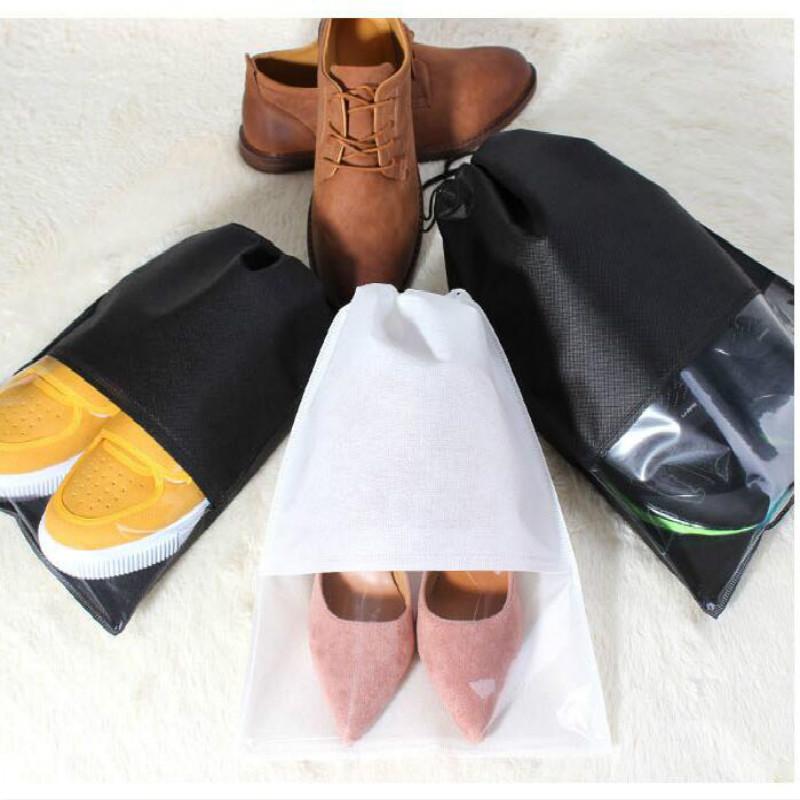 1 шт., женская и мужская водонепроницаемая сумка для обуви, чехол из ПВХ, дорожная упаковка, сумка для хранения обуви на шнурке, органайзер, дорожные аксессуары