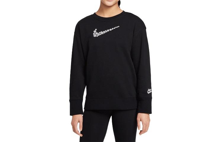 Nike Детские толстовки с круглым вырезом, средней толщины DM8210-010